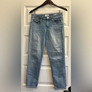 Jessica Simpson Rolled Crop Skinny Ankle Jeans, 4/ 27, Faded Blue Denim, GUC